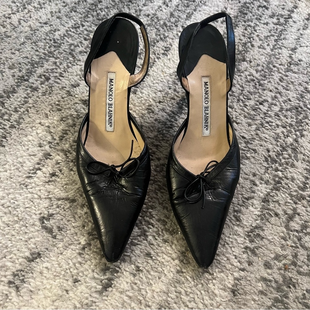 Manolo Blahnik Slingback Pumps Vintage 36.5 - Picture 11 of 15